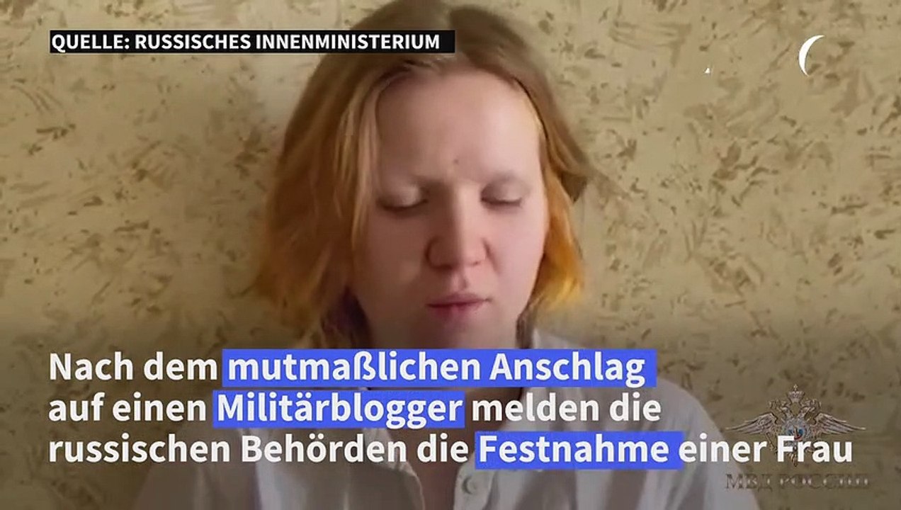 Anschlag auf Militärblogger in Russland: Verdächtige festgenommen