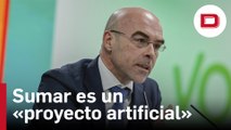 Vox califica a Sumar de «proyecto artificial» y no se cree la ruptura de Díaz con Podemos: «Son lo mismo»