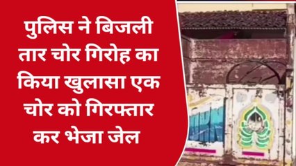 बक्सर: पुलिस ने चोरी की गई नौ बंडल तार के साथ एक चोर को किया गिरफ्तार, पिकअप वाहन जब्त