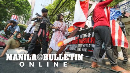 Religious groups and civic organizations held their version of the station of the cross in front of DOJ