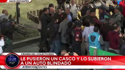 Asi se inicio el ataque a Sergio Berni en una manifestación de colectiveros