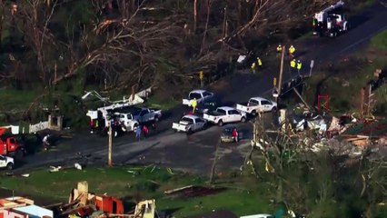 Tornado y tormenta en Estados Unidos