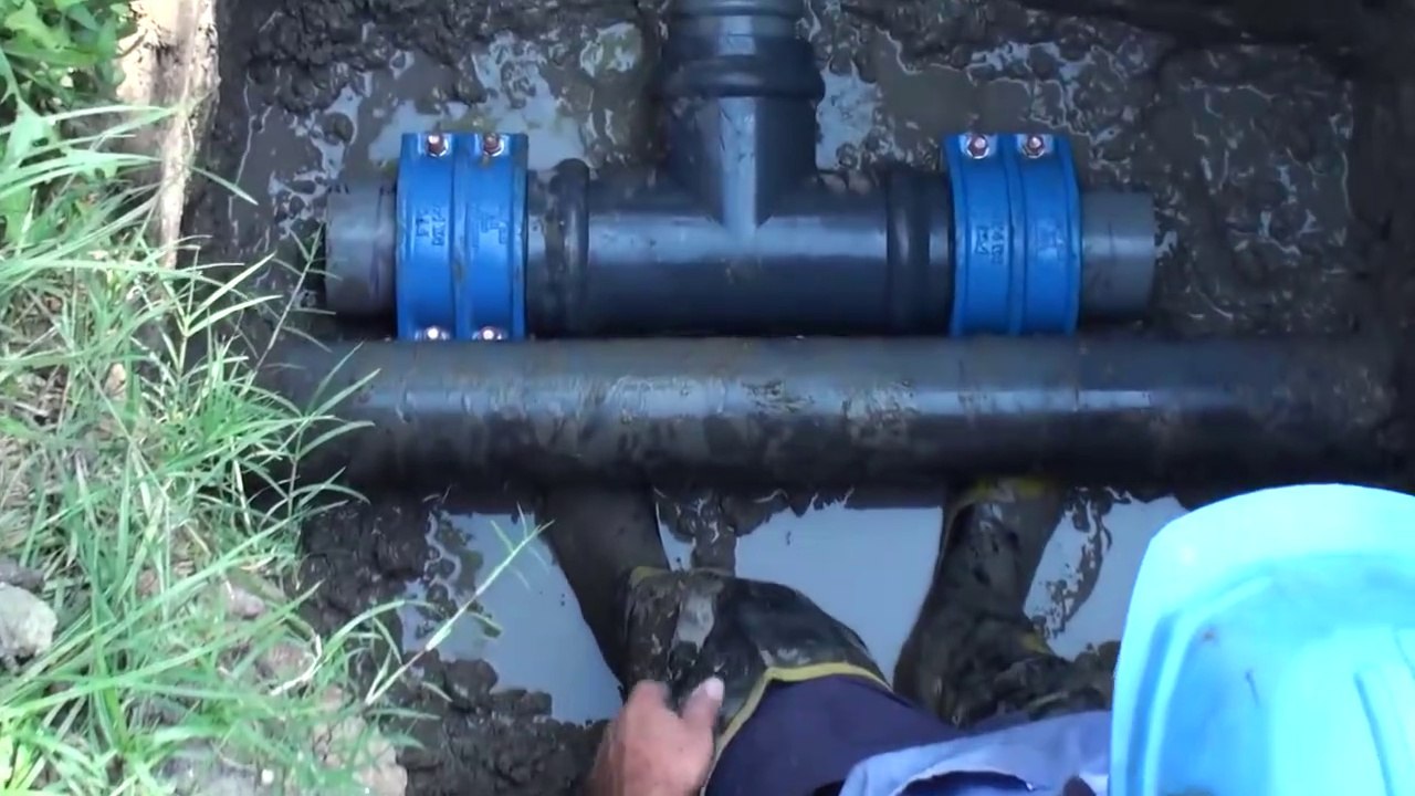 2de3.Empalme de Redes de Agua. Tuberías de PVC. Red Nueva a Red en