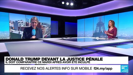 Donald Trump en route pour sa comparution judiciaire historique à New York