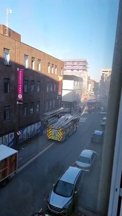Queens Street Sheffield fire: Residents evacuated after fire seen spilling out of top floor window