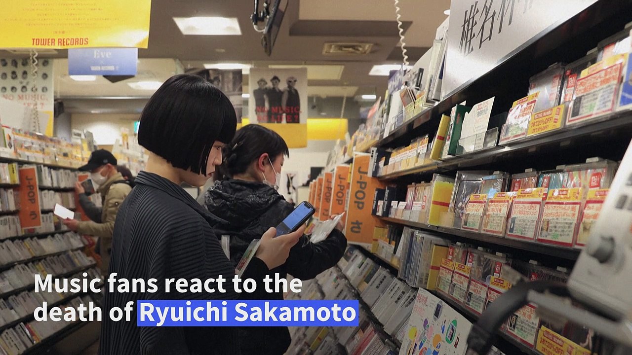 Sorrow in Japan after the death of Ryuichi Sakamoto