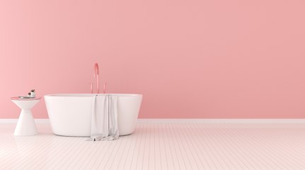 A Vintage Pink Tub Became the Showpiece of This Small-Bathroom Renovation