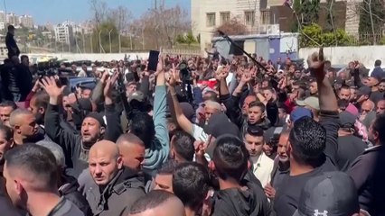 مدينة نابلس تشيع شهيديها اللذين قتلا برصاص الاحتلال