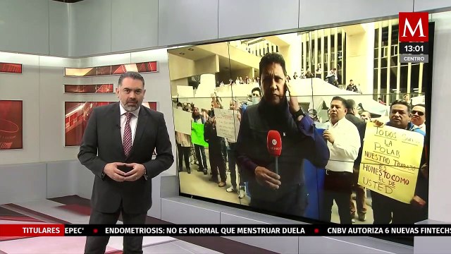 Trabajadores de La Polar se protestan en alcaldía Cuauhtémoc; piden reapertura de restaurante