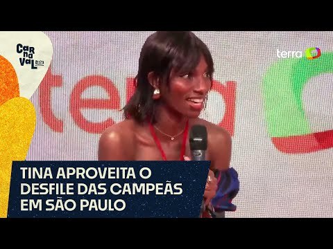 Ex-BBB Tina vai pela primeira vez em camarote no Anhembi