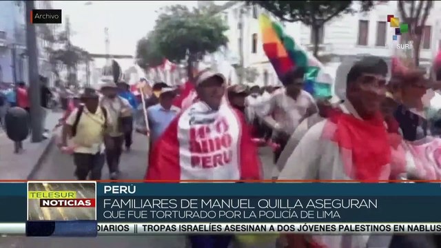 Perú: Familiares acusan a la Policía de Lima de ser responsable de la muerte de Manuel Quilla
