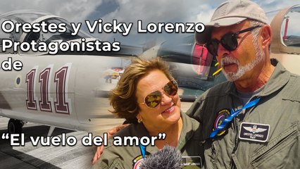 Orestes y Vicky Lorenzo. Los protagonistas de “El vuelo del amor”