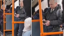 Putin'in birebir aynısı! Otobüste seyahat eden adamı görenler gözlerine inanamadı