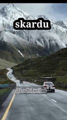 Skardu beautifull natural view snowfall