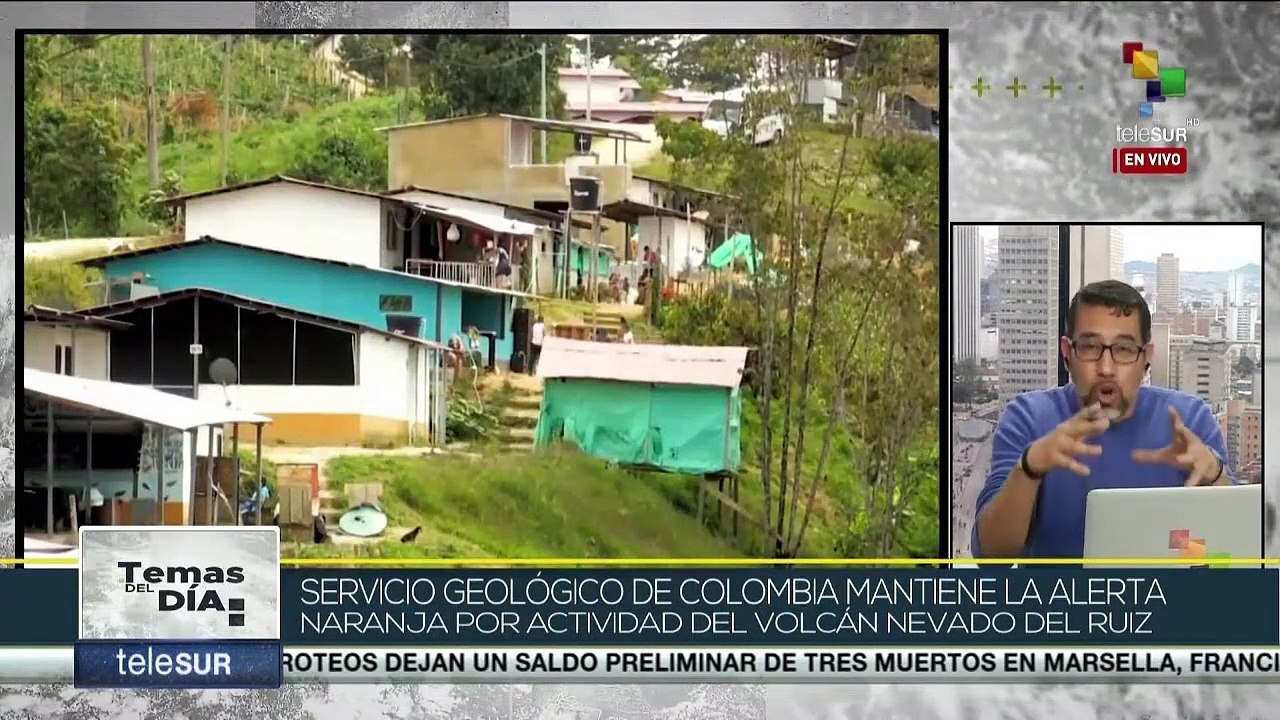 Servicio Geológico de Colombia mantiene alerta naranja por Volcán Nevado del Ruiz