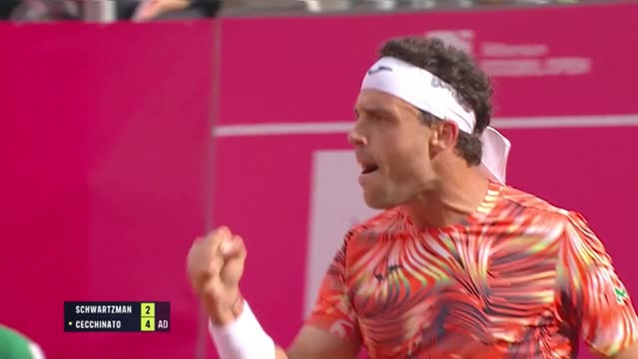 Highlights: Cecchinato bezwingt Schwartzman