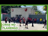 Crise no Flamengo: torcedores pedem saída de Vítor Pereira e jogam pipoca em protesto