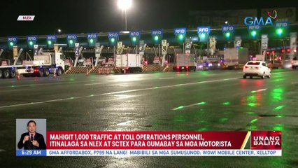 Mahigit 1,000 traffic at toll operations personnel, itinalaga sa NLEX at SCTEX para gumabay sa mga motorista | UB