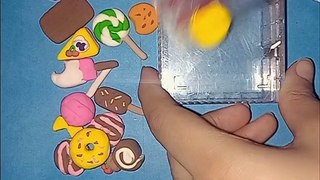 HOW TO MAKE MINIATURE REALISTIC FOOD  SET WITH CLAY POLYMER CLAY MINI FOOD DIY TUTORIAL 