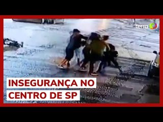 Casal tem até roupas levadas durante arrastão no centro de SP