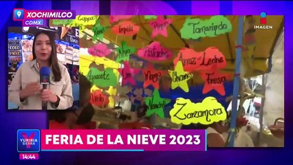 Así se vive la Feria de la Nieve en Xochimilco