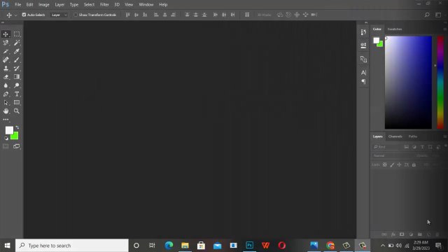 New project open on Photoshop and Use of lasso tool or polygonal lasso tool and magnetic lasso tool