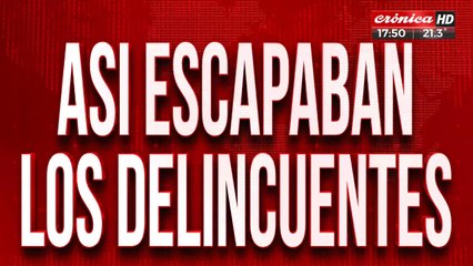 Así escapaban los delincuentes que mataron al chofer