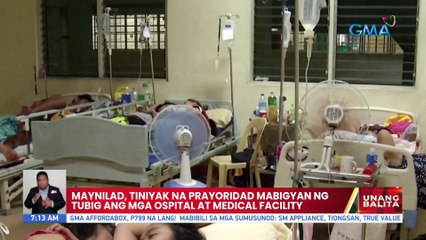 Maynilad, tiniyak na prayoridad mabigyan ng tubig ang mga ospital at medical facility | UB