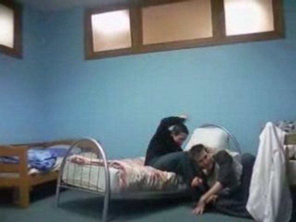 breaking bed at yurt