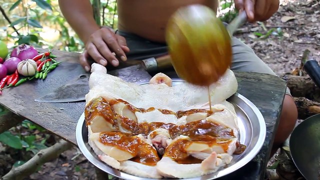 #PUNJABI#MASALA Cooking Chicken Curry BBQ Kerala Style - Cook Nadan Chicken Roasted Kerala Recipe