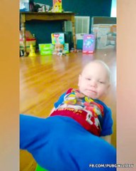 Babies Playing Skateboard For The First Time