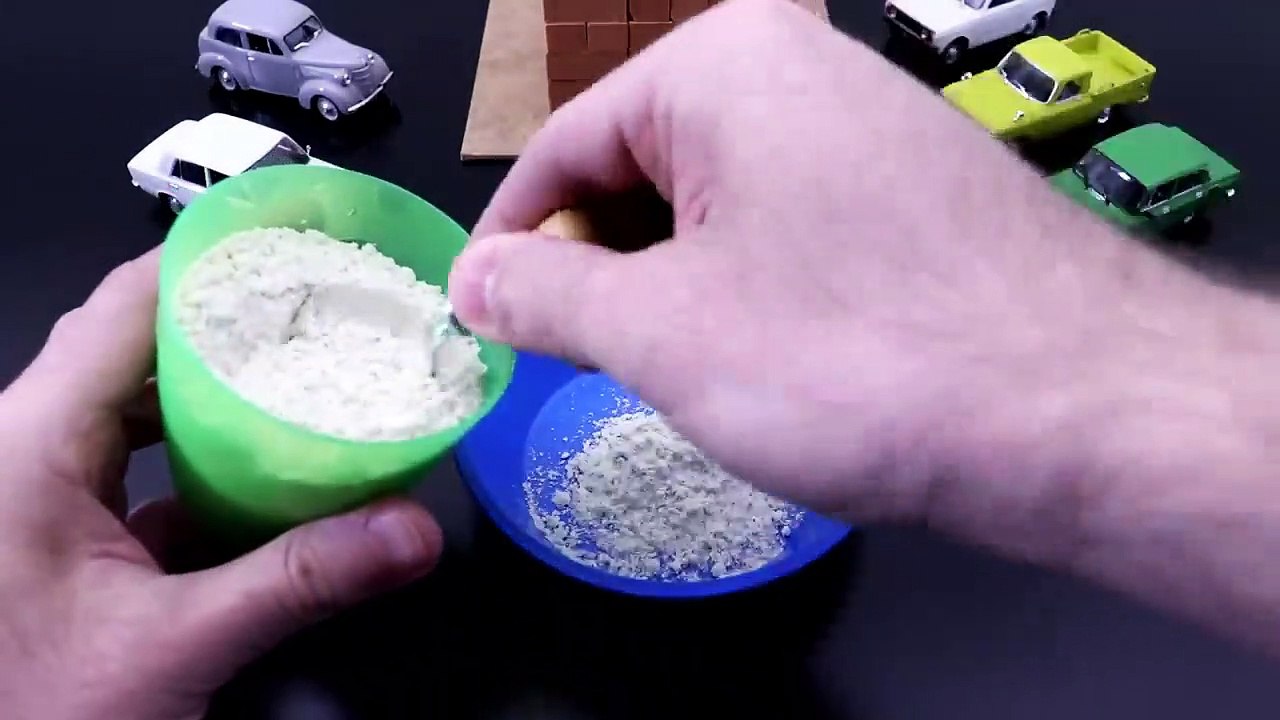 DIY Mini Garage with Mini Bricks - Bricklaying Model - Interesting and Amazing Video