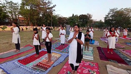 जबलपुर विजय नगर में योग प्रशिक्षण शिविर का आयोजन