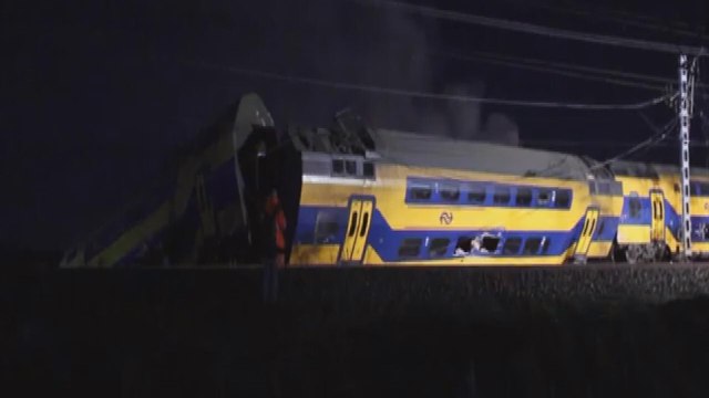 Hollanda'da tren kazası