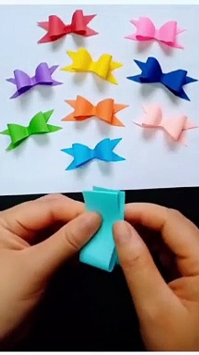How To Make Bow Out Of Paper || Easy Paper Bow #paper bow, #gift bow, #how to