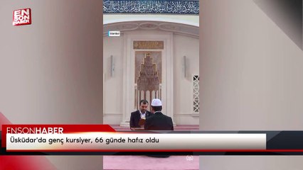 Üsküdar'da genç kursiyer, 66 günde hafız oldu