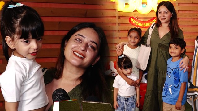 Mahhi Vij With Kids Attends Bhart Singh And Haarsh Son Gola's Birthday Party