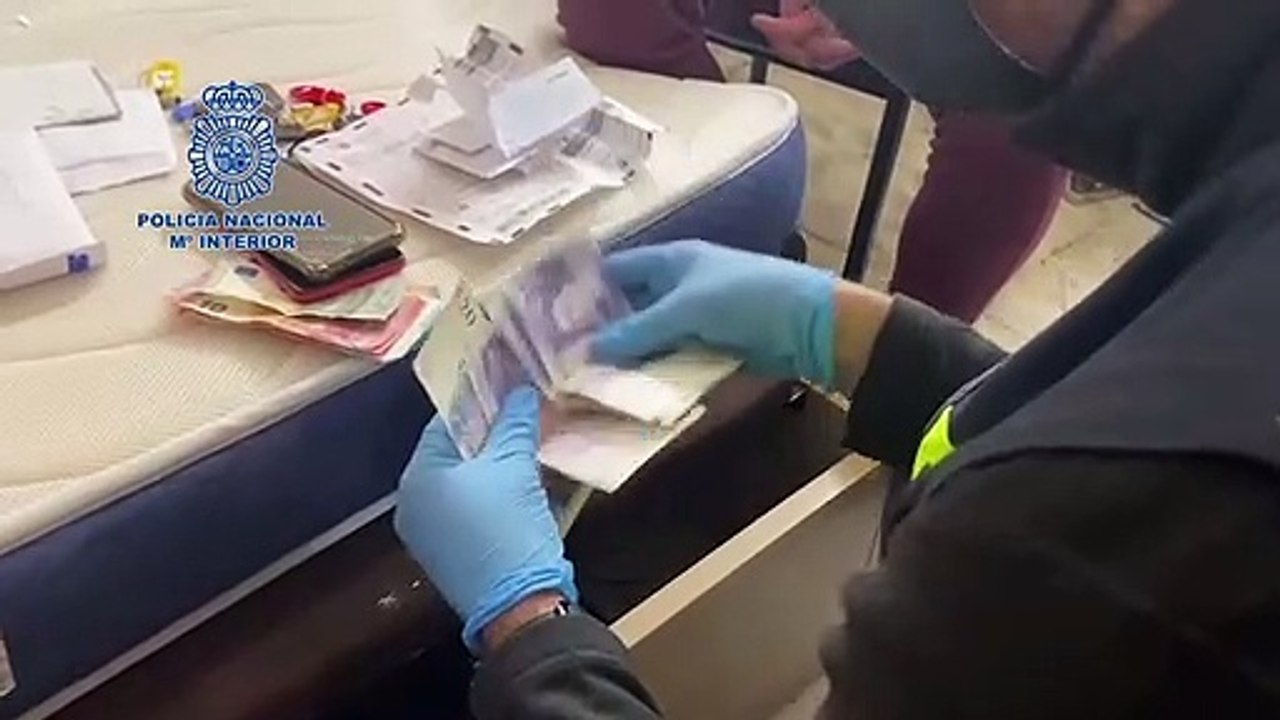 Vídeo de la operación de la Policía Nacional contra una red de explotación sexual en Málaga.