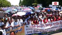 Contractual High School Teachers Stage Protest In Bhubaneswar