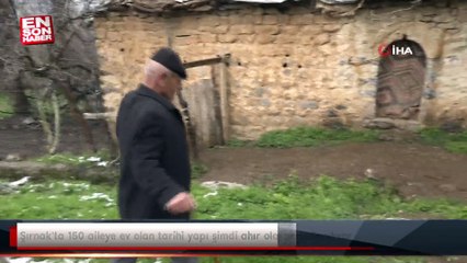 Şırnak'ta 150 aileye ev olan tarihi yapı şimdi ahır olarak kullanılıyor