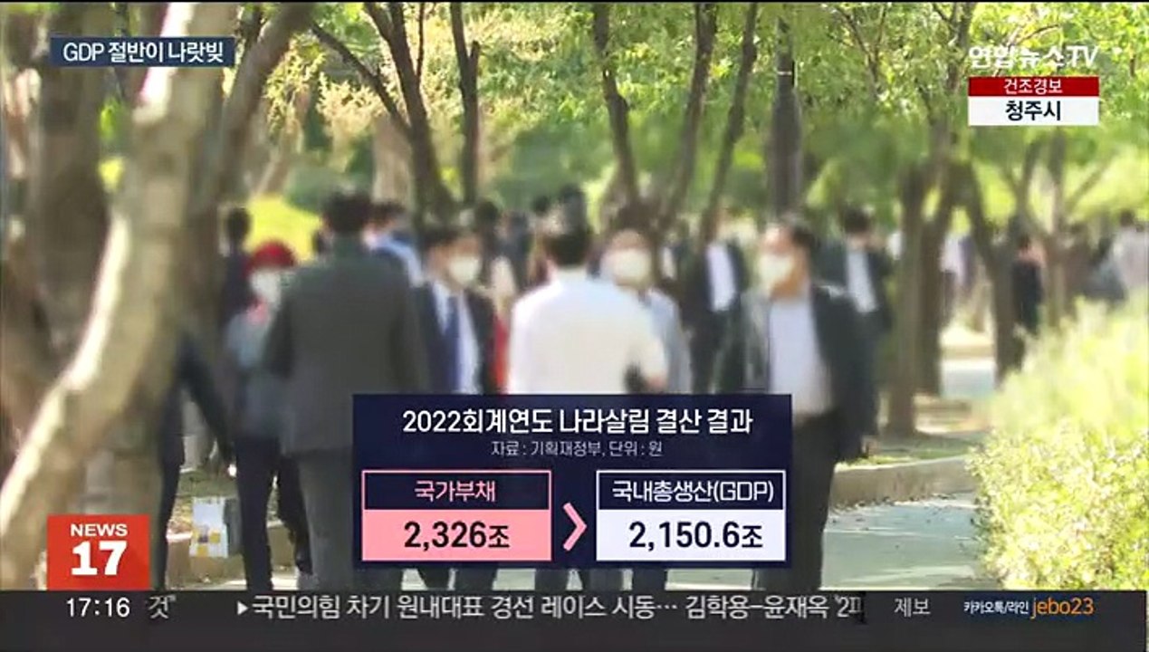 나랏빚 1천조 돌파…나라살림 적자는 역대 최대
