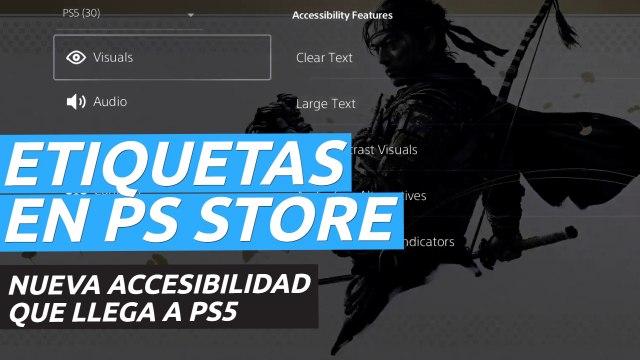 PS Store de PS5 - Etiquetas de Accesibilidad