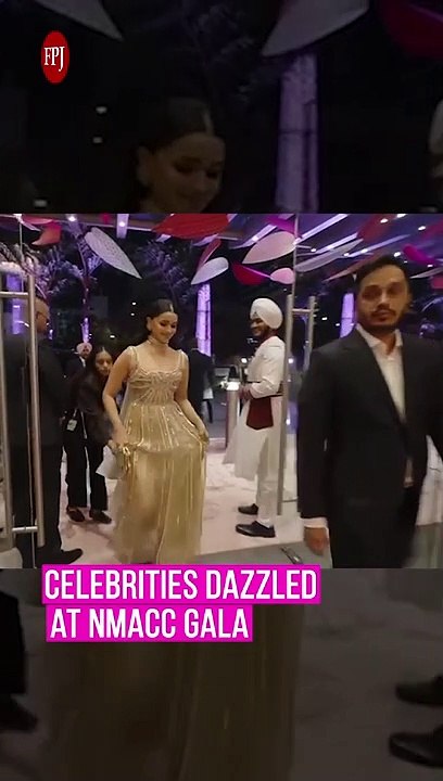 Alia Bhatt Dazzled In Golden Gown At NMACC's Grand Opening