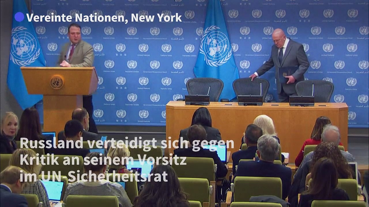 UN-Vorsitz: Russland weist Kritik zurück