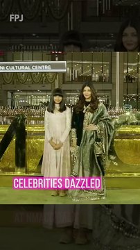 Aishwarya Rai Bachchan Appeared With her Daughter Aaradhya Bachchan At NMACC Grand Opening