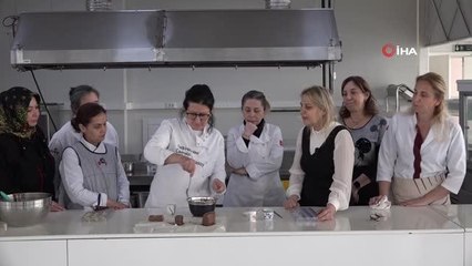 EMEĞİM'de çikolata yapımı kursunda eğitim alan vatandaşlar 3 ayın sonunda istihdam ediliyor