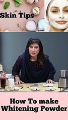 Whitening powder for glowing skin