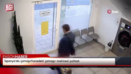 İspanya'da çamaşırhanedeki çamaşır makinesi patladı