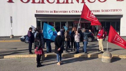 San Donato,  la protesta dei dipendenti per il parcheggio in ospedale