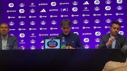 Pacheta en su despedida como entrenador del Real Valladolid